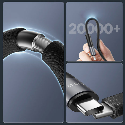 Cavo Dati e Ricarica USB-C - USB-C Lito LD23CC, 100W, 1m, Grigio