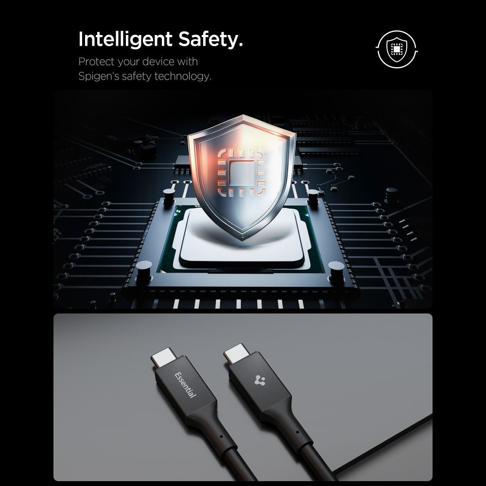 Cavo Dati e Ricarica USB-C - USB-C Spigen EB10020CC, 100W, 2m, Nero ACA09460