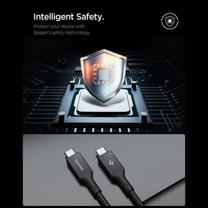 Cavo Dati e Ricarica USB-C - USB-C Spigen EB10020CC, 100W, 2m, Nero ACA09460