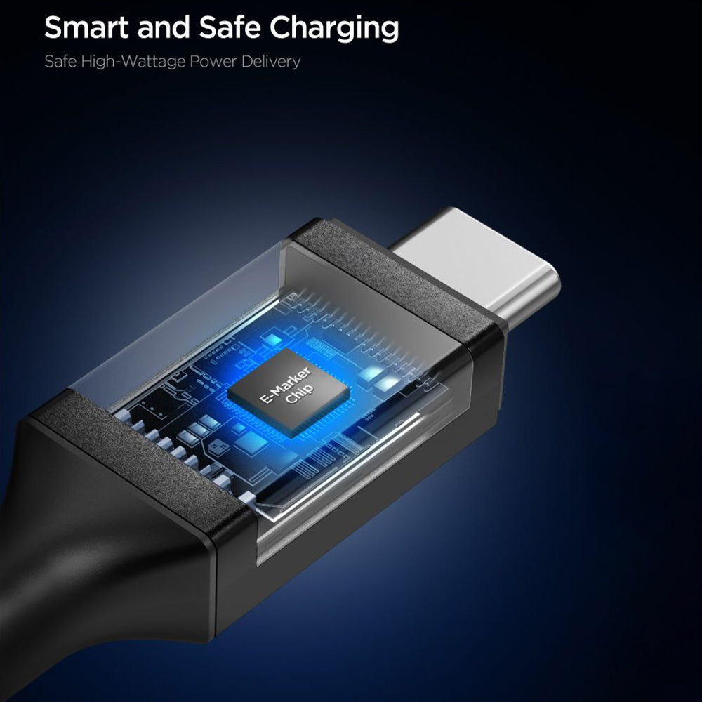 Cavo Dati e Ricarica USB-C - USB-C Spigen EB10020CC, 100W, 2m, Nero ACA09460