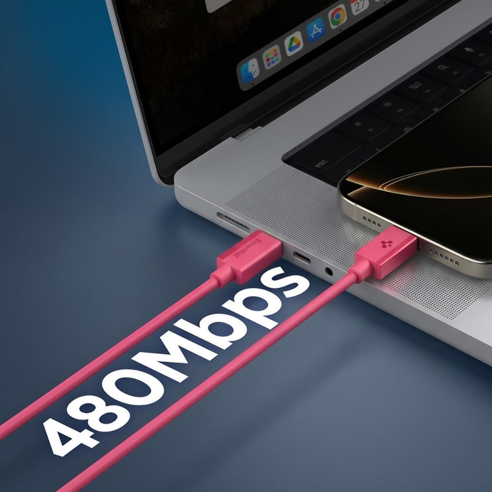 Cavo Dati e Ricarica USB-C - USB-C Spigen EB6010CC, 60W, 1m, Rosa ACA10414