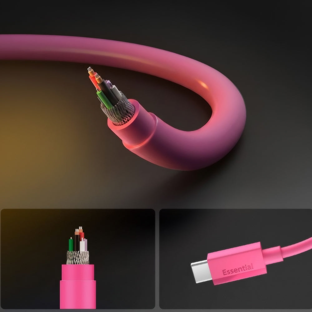 Cavo Dati e Ricarica USB-C - USB-C Spigen EB6010CC, 60W, 1m, Rosa ACA10414