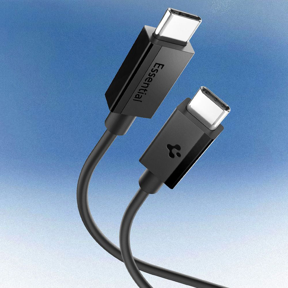 Cavo Dati e Ricarica USB-C - USB-C Spigen Essential, 60W, 1m, Nero