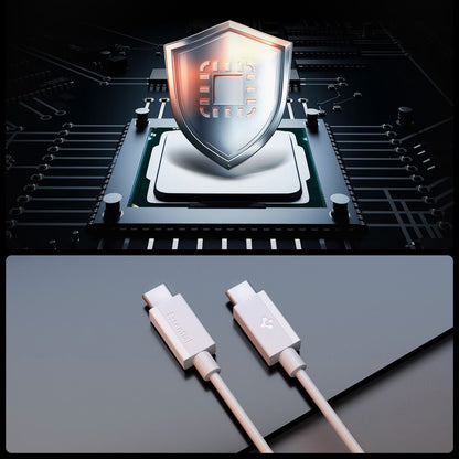 Cavo Dati e Ricarica USB-C - USB-C Spigen Essential, 60W, 2m, Bianco