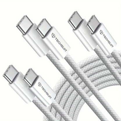 Cavo Dati e Ricarica USB-C - USB-C Techsuit PCB114D, 60W, 1m, Nero