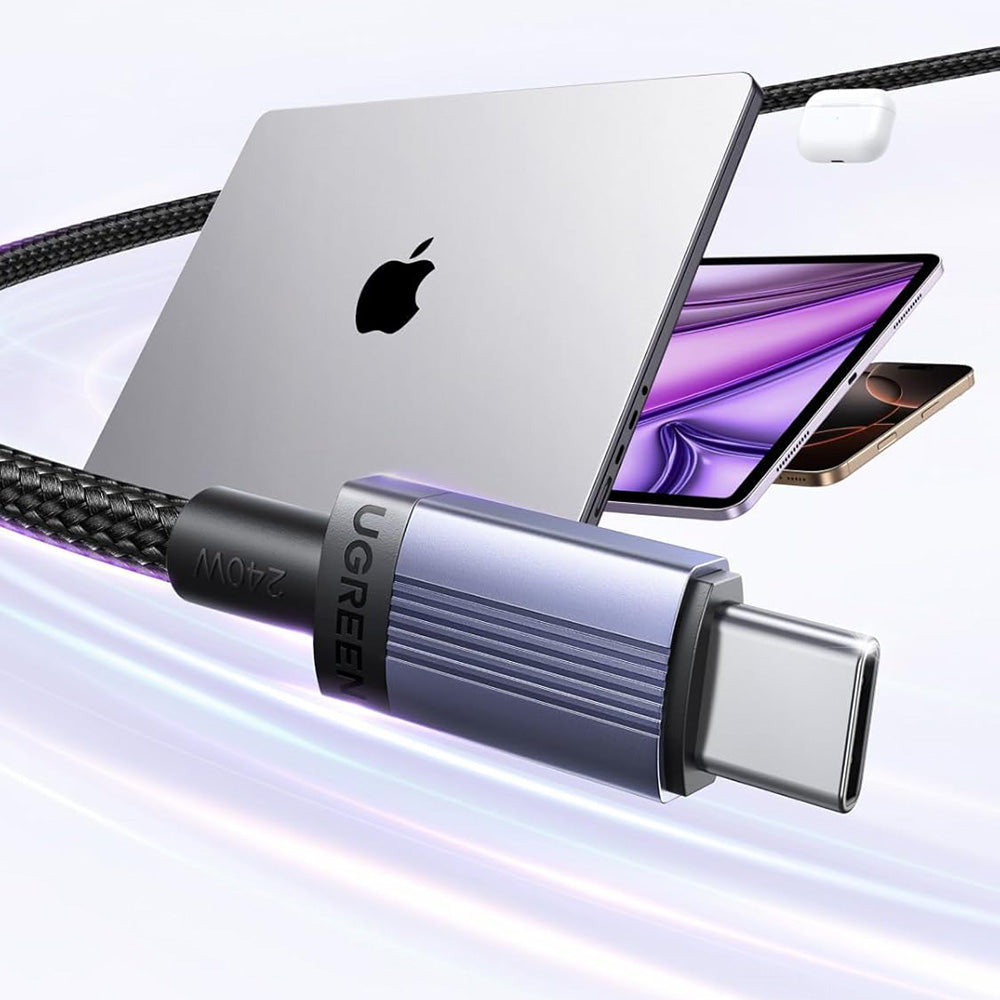 Cavo Dati e Ricarica USB-C - USB-C UGREEN L532, 240W, 0.5m, Grigio