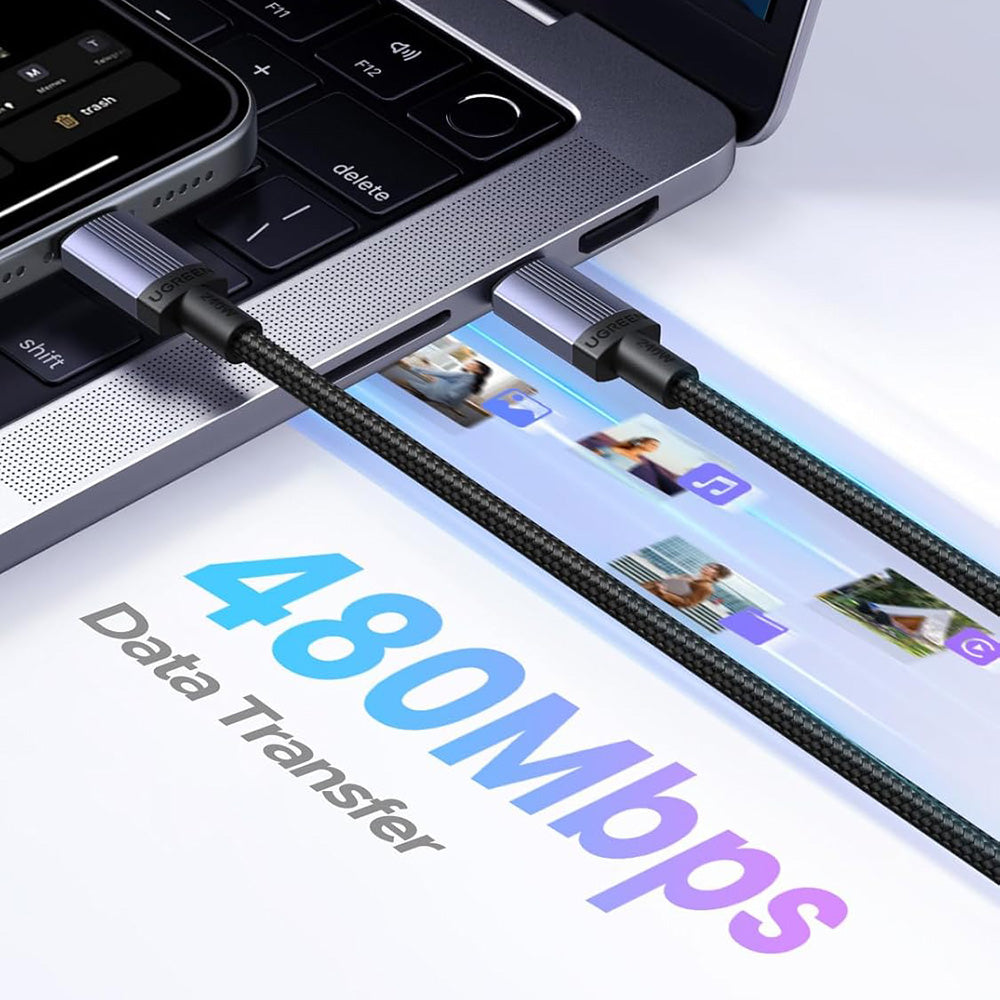 USB-C Data and Charging Cable - USB-C UGREEN L532, 240W, 1m, Gray