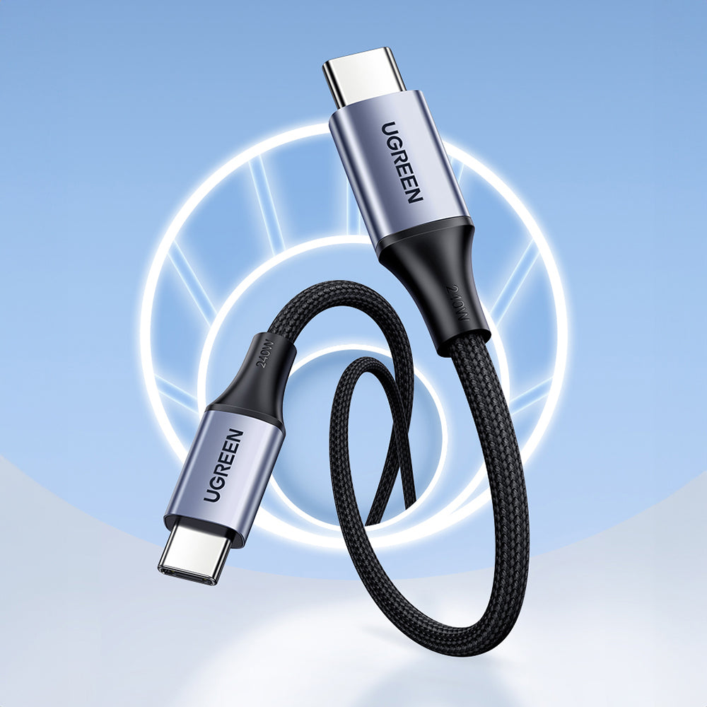 Cavo Dati e Ricarica USB-C - USB-C UGREEN US535, 240W, 1m, Grigio