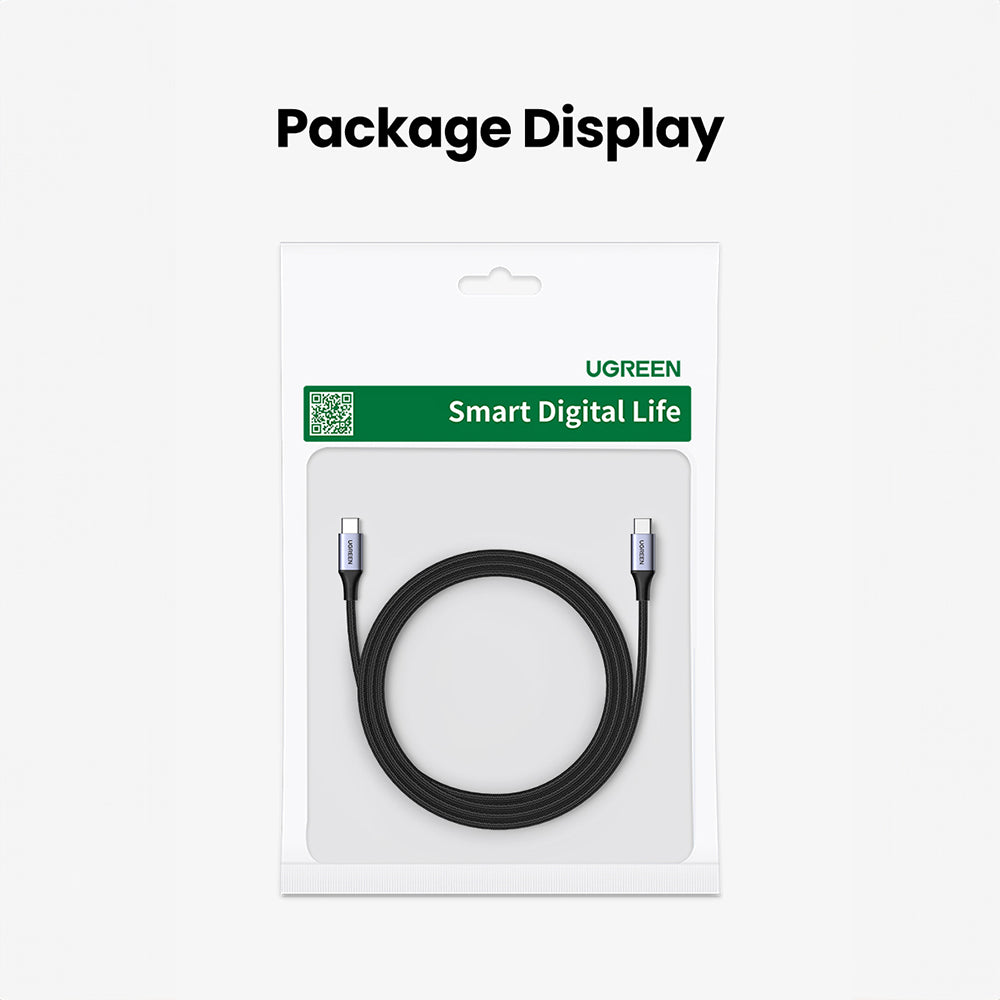 Cavo Dati e Ricarica USB-C - USB-C UGREEN US535, 240W, 1m, Grigio