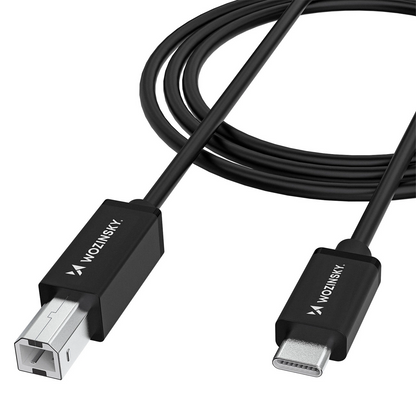 Cavo Stampante WZK WKDDY2S, USB-C - USB-B, 2m, Nero