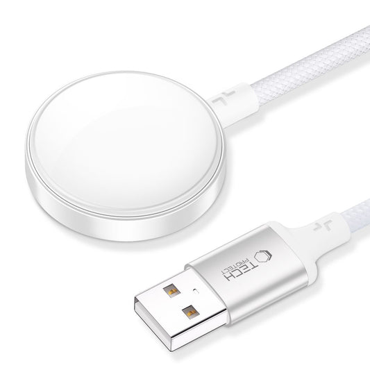 Cablu Incarcare Tech-Protect MC02 Ultraboost pentru Apple Watch Series, Alb