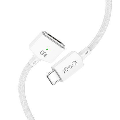 Cavo di Ricarica Tech-Protect MMC01 Ultraboost, USB-C - MagSafe 3, 140W, 3m, Bianco
