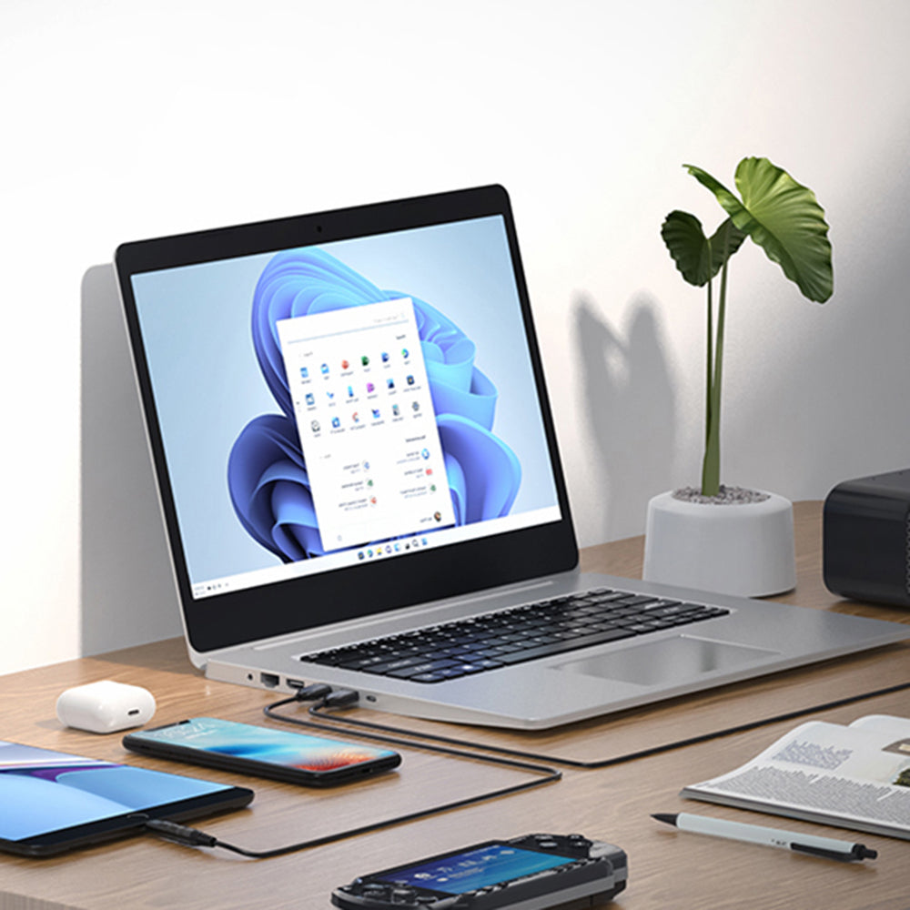 Cavo di Ricarica Techsuit AC21 ChargeNest, 1.5m, 11in1, Nero