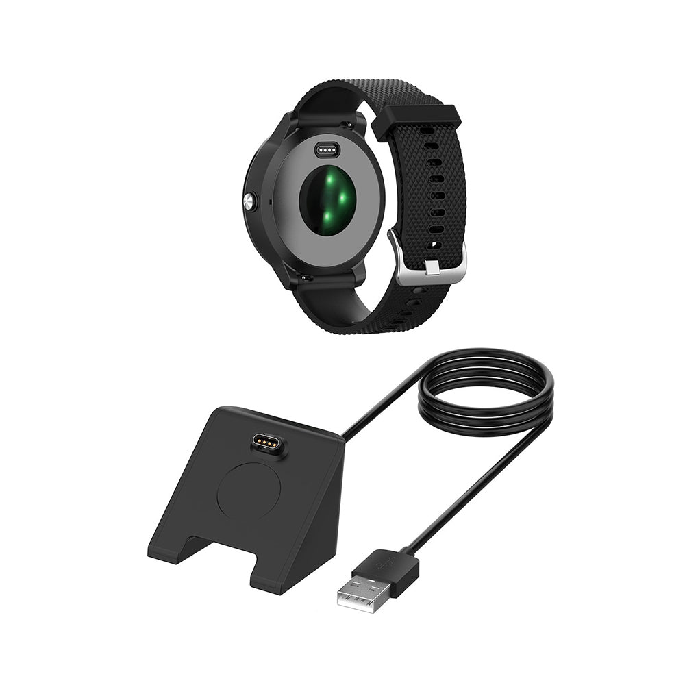 Cavo di Ricarica Techsuit TGC3 per Garmin Fenix 5 Plus / 7X / 6X / 6 / 5, USB-A, Nero