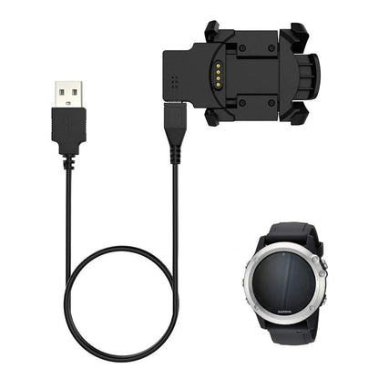 Cavo di Ricarica Techsuit TGC5 per Garmin Fenix 3 Sapphire / 3 HR / 3, USB-A, Nero