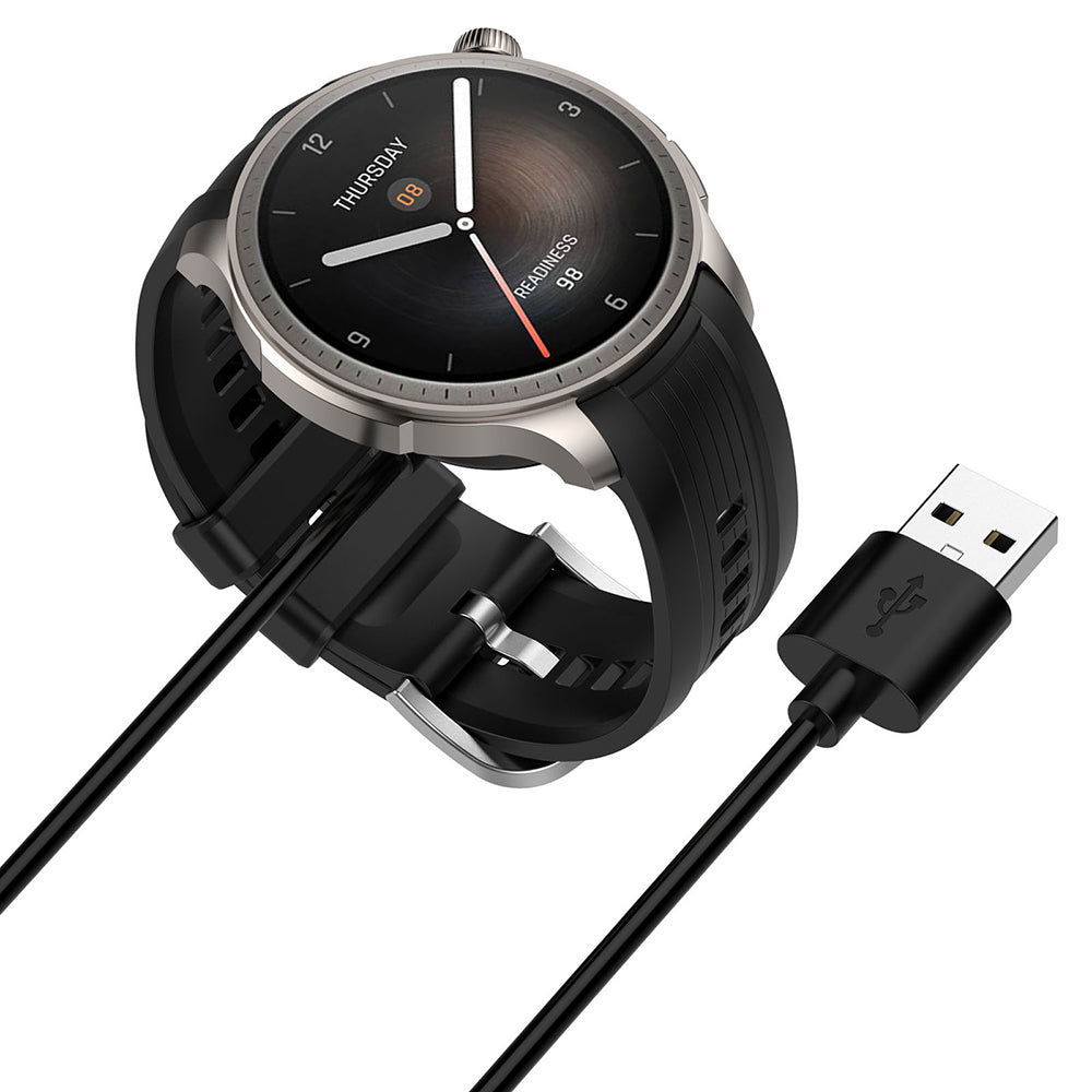 Cavo di Ricarica Techsuit THA4 per Amazfit T-Rex 3 / Balance, USB-A, Nero