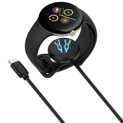 Cavo di Ricarica Techsuit THC5 per Google Pixel Watch 3 45mm / Watch 3 41mm, USB-C, Nero