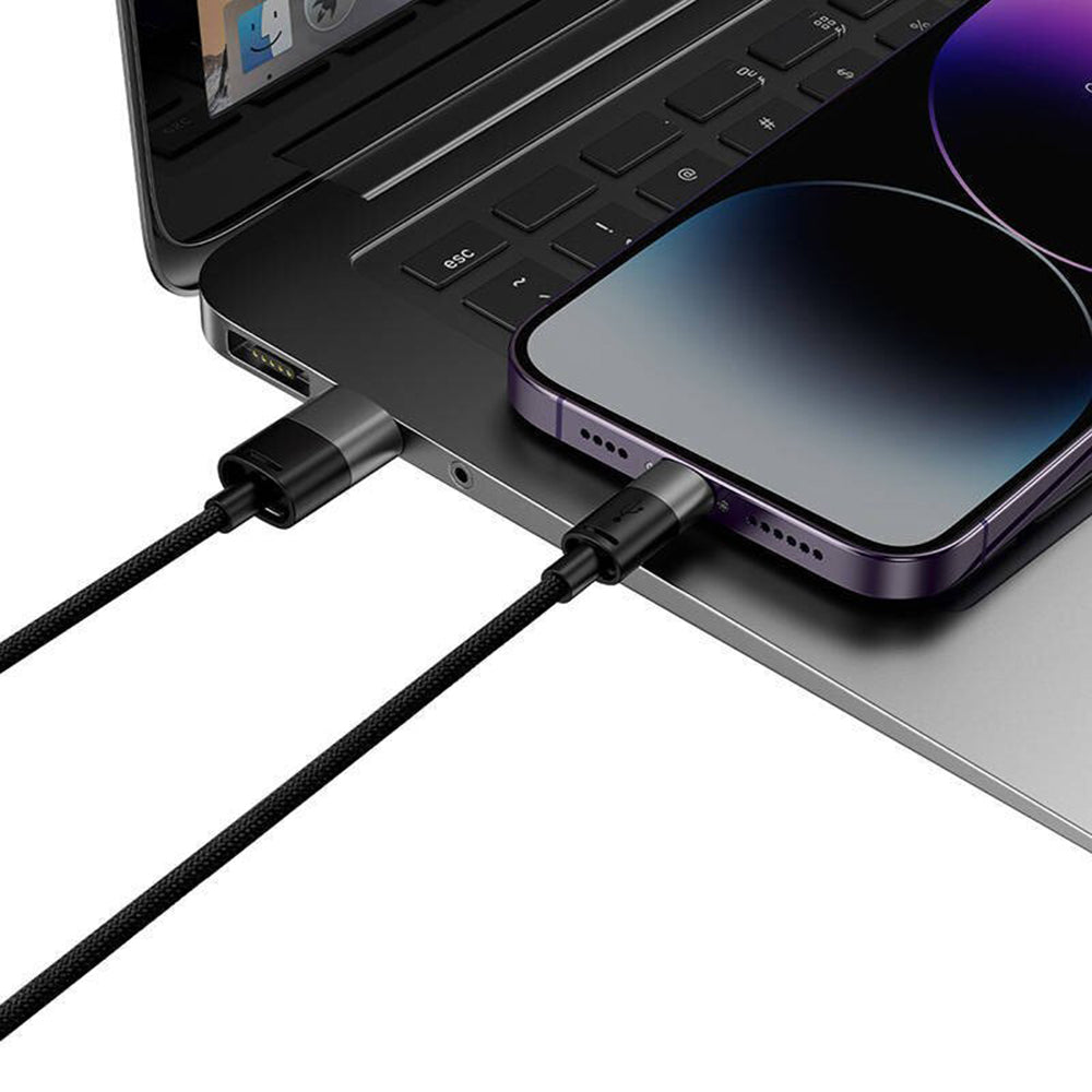 Cavo di Ricarica USB-A - Lightning / microUSB / USB-C Baseus StarSpeed 3in1, 20W, 0.6m, Nero P10319900111-00