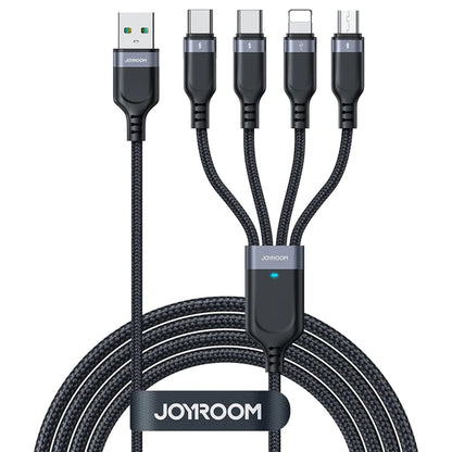 Cavo di ricarica USB-A - Lightning / microUSB / 2 x USB-C Joyroom S-1T4018A18 4in1, 20W, 1,2 m, nero 