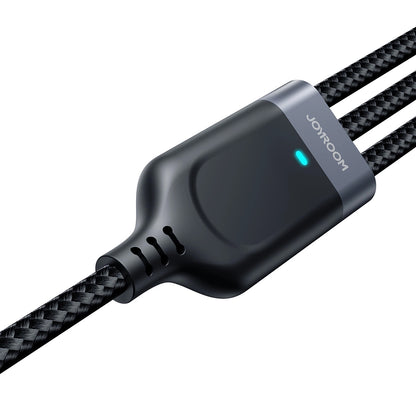 Cavo di Ricarica USB-A - Lightning / microUSB / USB-C Joyroom S-A18 3in1, 20W, 0.3m, Nero