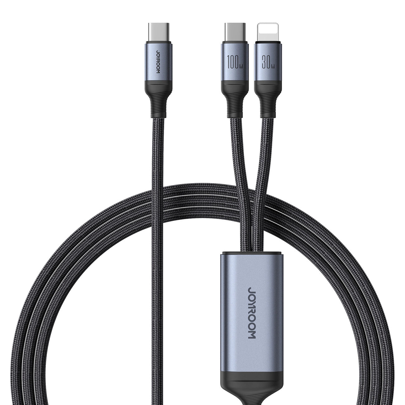 Cavo di ricarica USB-C - Lightning / USB-C Joyroom SA21-1T2 2in1, 100W, 1,5m, nero 