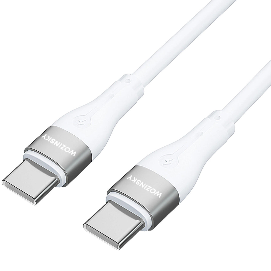 Cavo di ricarica USB-C - USB-C WZK WSTCC1, 65W, 1m, bianco 