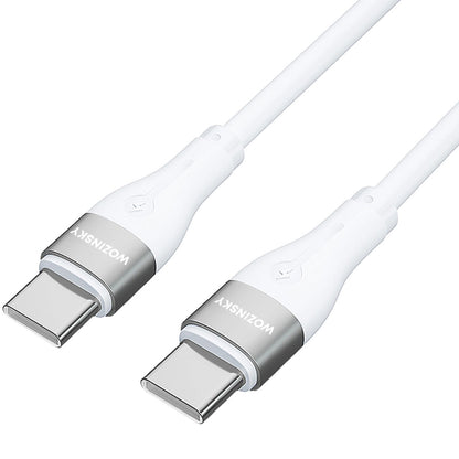 Cavo di ricarica USB-C - USB-C WZK WSTCC1, 65W, 1m, bianco 