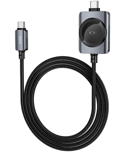 Cavo di Ricarica USB-C - USB-C HOCO CW66 2in1, 100W, 1,2m, Nero