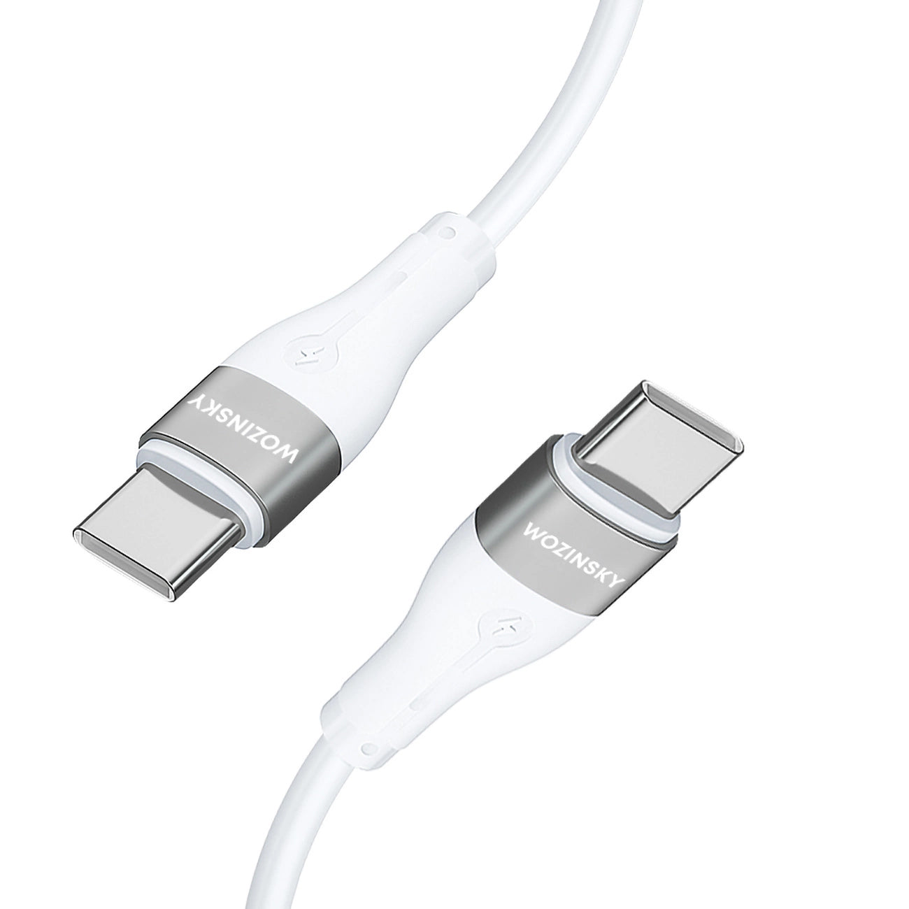 Cavo di ricarica USB-C - USB-C WZK WSTCC2, 65W, 2m, bianco 