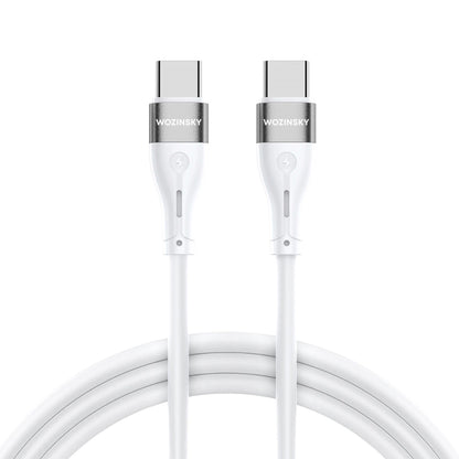 Cavo di ricarica USB-C - USB-C WZK WSTCC1, 65W, 1m, bianco 