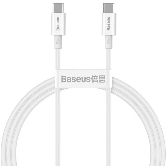 Cavo dati e ricarica USB-C - USB-C Baseus Superior Series, 100W, 1m, bianco CATYS-B02