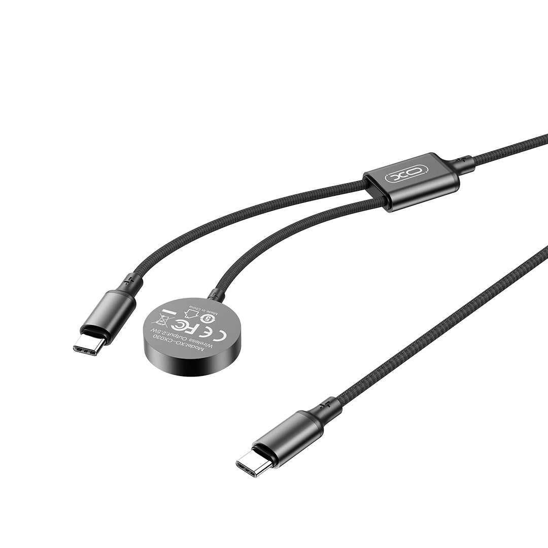 Caricabatterie Wireless XO Design CX030 per Apple Watch Series, USB-C, Nero