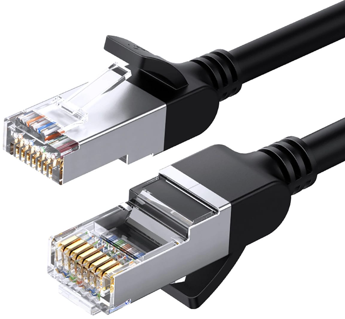 UGREEN NW101 Flat Network Cable, UTP, Cat6, 0.5m, Black