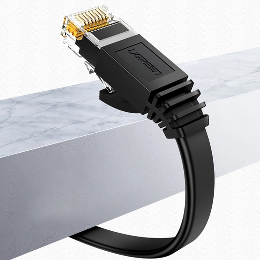 Cavo di Rete UGREEN NW102 Flat, UTP, Cat6, 0,5m, Nero
