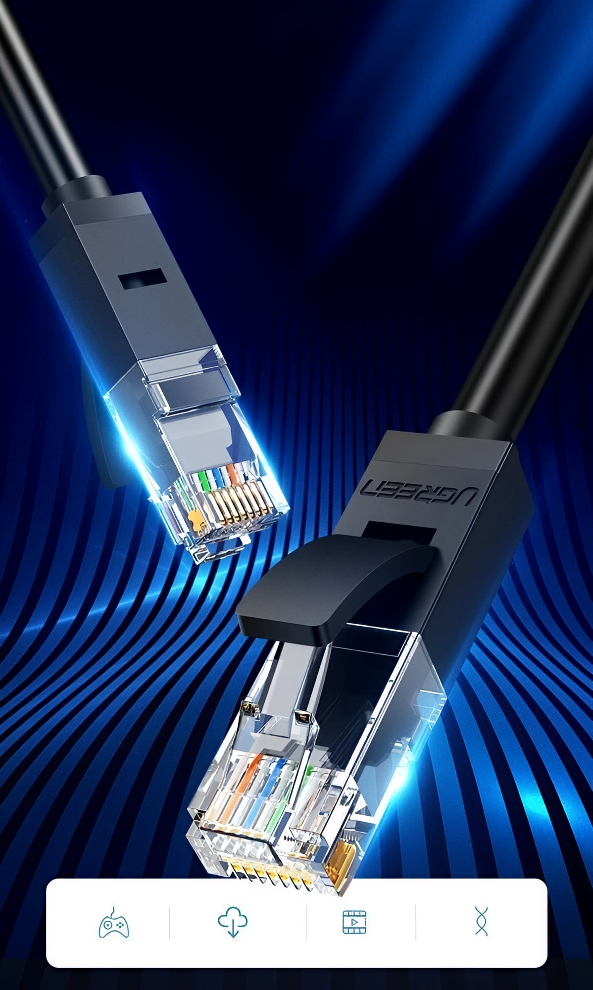 Cavo Retea UGREEN NW102, UTP, Cat6, 5m, Nero