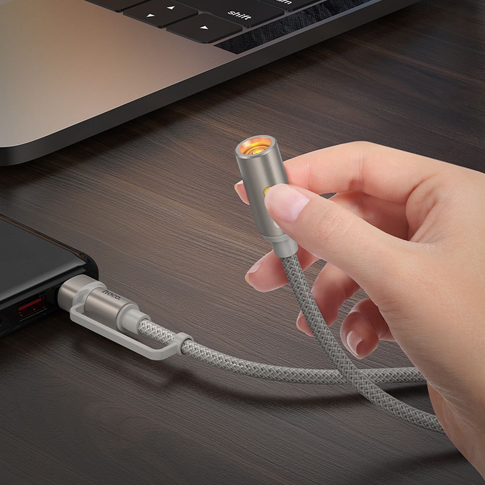 Accendino Elettrico HOCO UA38B, USB-C / USB-A, 0.3m, Oro