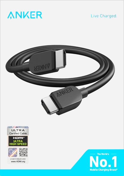 Cavo Video Anker, HDMI - HDMI, 8K, 1.8m, Nero A8742011