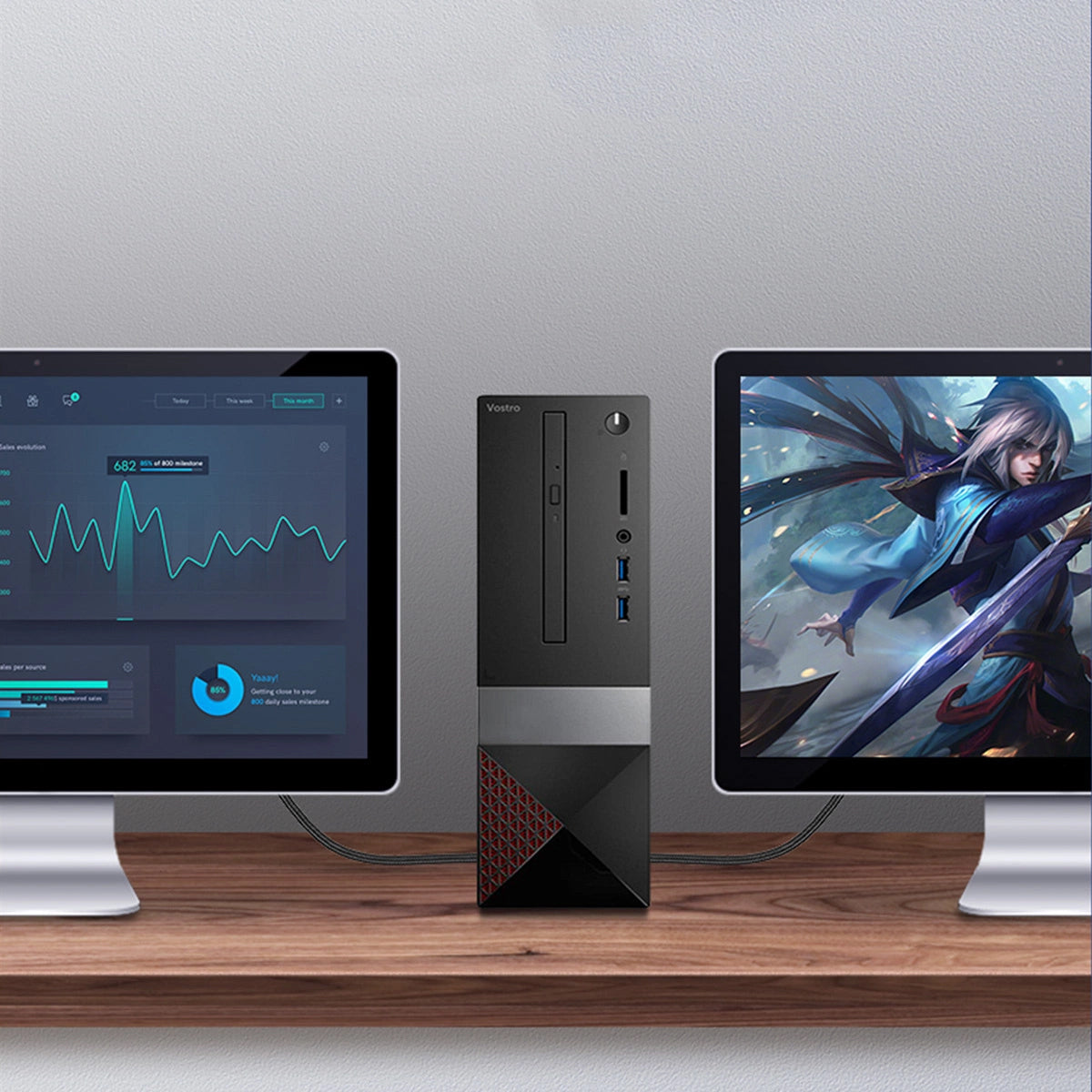Cavo Video UGREEN HD140, HDMI - HDMI, 8K, 1.5m, Nero