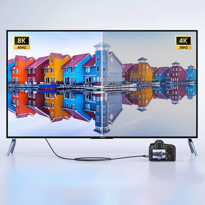 Cavo Video UGREEN HD163, miniHDMI - HDMI, 8K, 2m, Grigio