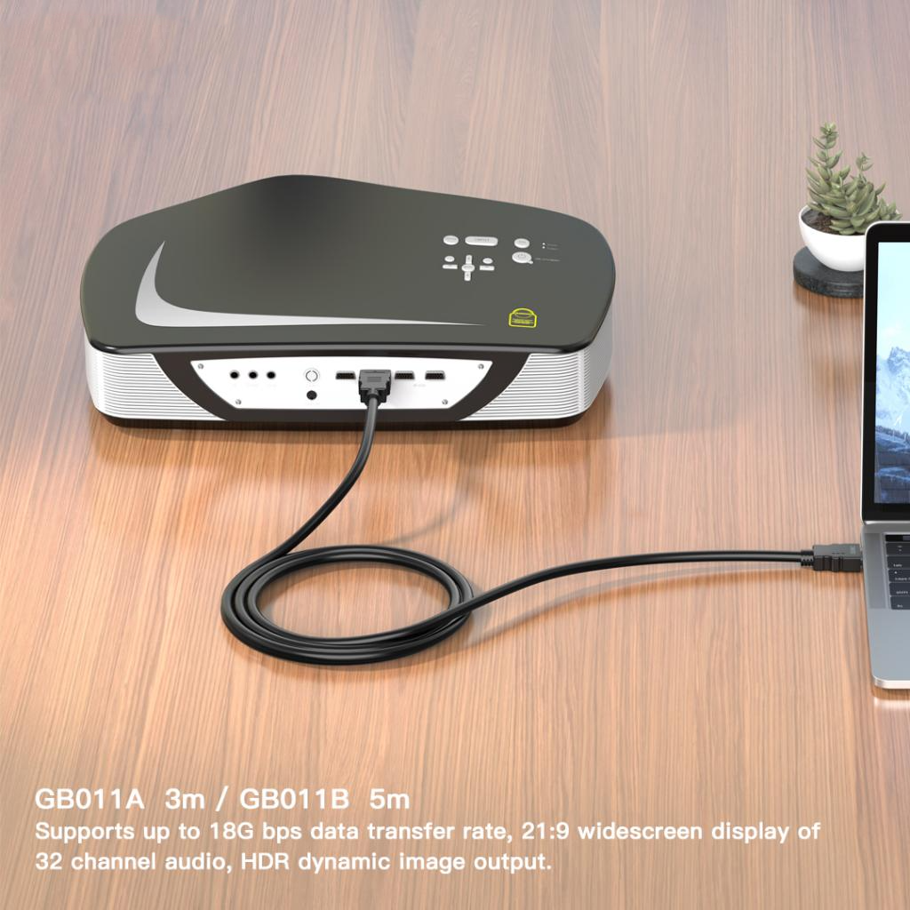 Cavo Video XO Design GB011B, HDMI - HDMI, 4K, 5m, Nero
