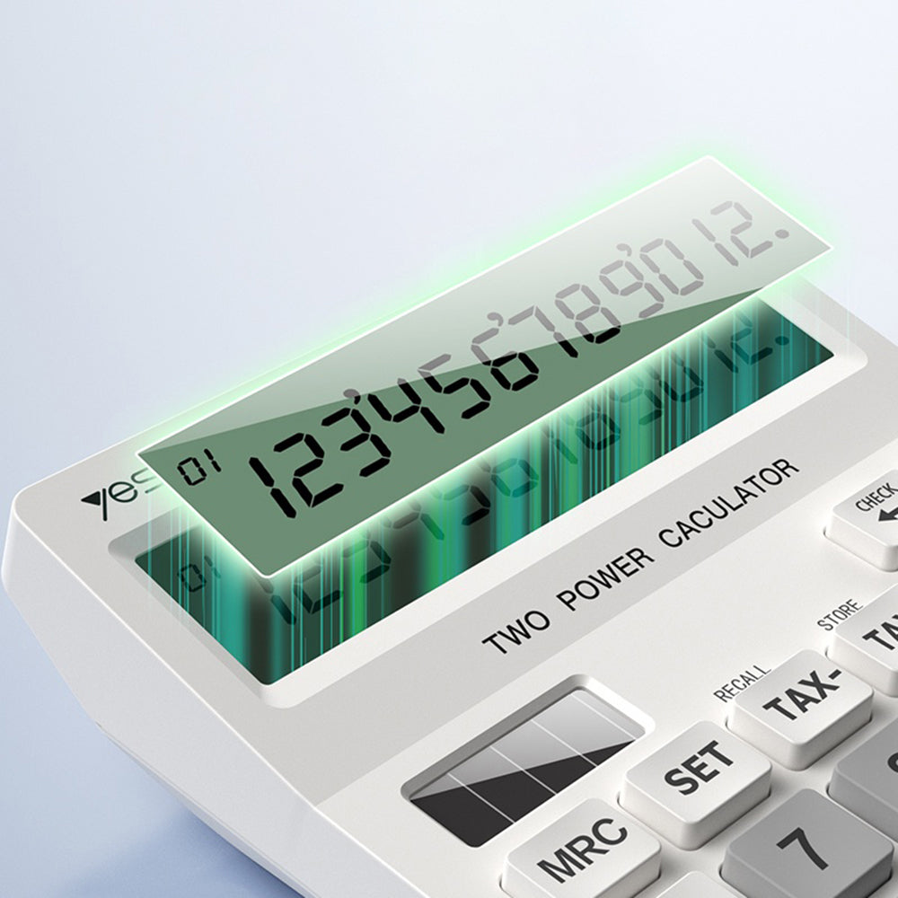 Calcolatrice da Ufficio Yesido EC10, Bianca