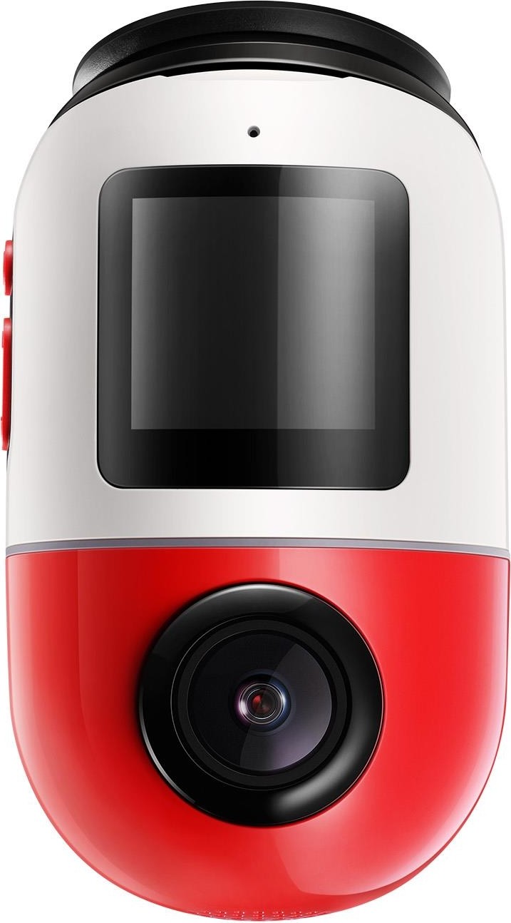 70mai Dash Cam Omni 360 X200, 1080P, 64Gb, Wi-Fi, GPS, AI, controllo vocale, display da 1,2 pollici, Rosie X200-64-RED