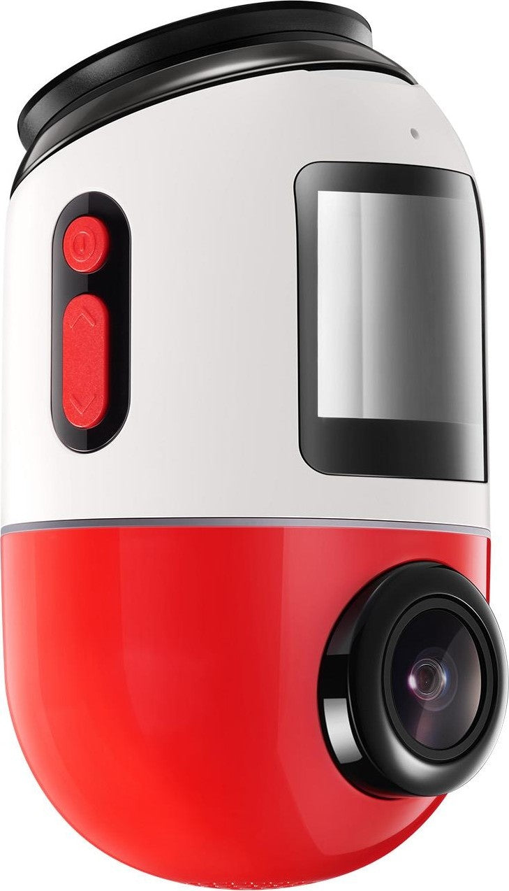 70mai Dash Cam Omni 360 X200, 1080P, 64Gb, Wi-Fi, GPS, AI, controllo vocale, display da 1,2 pollici, Rosie X200-64-RED