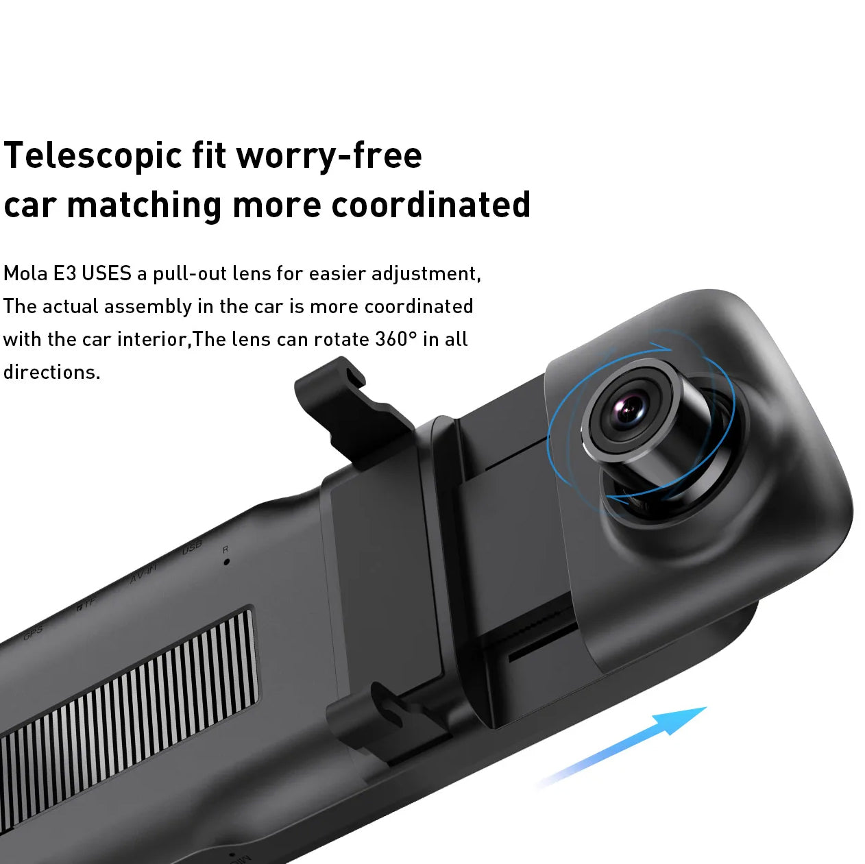Telecamera Auto Anteriore e Posteriore DDPAI Mola E3, 2K, Wi-Fi