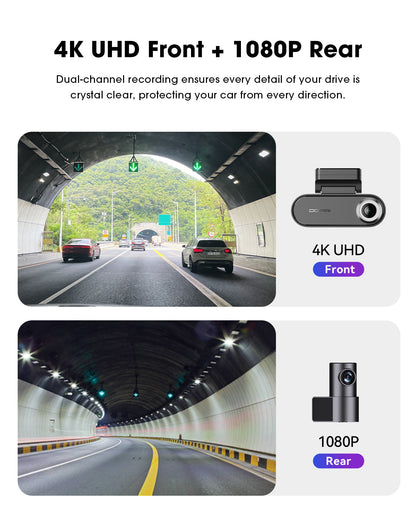 Telecamera Auto Anteriore Posteriore DDPAI N5 Dual 2026, 4K, Wi-Fi, GPS, AI