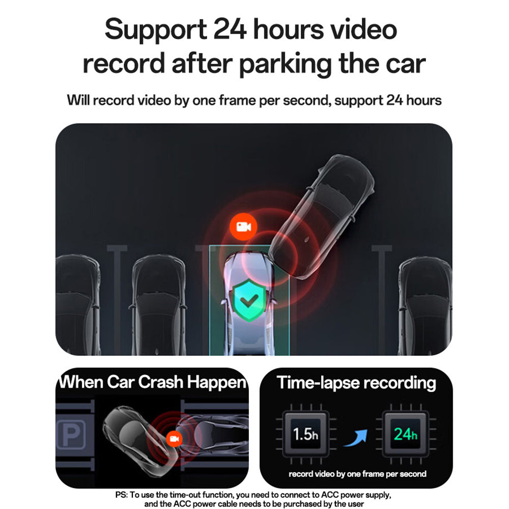 Camera Auto Yesido KM22, 1080P, Wi-Fi, Nero