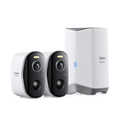 Telecamera di Sorveglianza Baseus N1, Wi-Fi, 2K, IP67, Esterno, Set 2 pezzi A00061900113-01