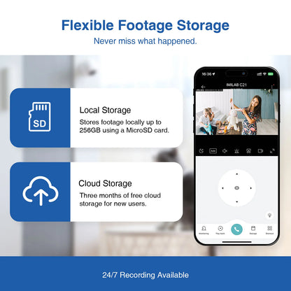 Telecamera di sorveglianza iMILAB C21 MI, Wi-Fi, 2,5K, interno 