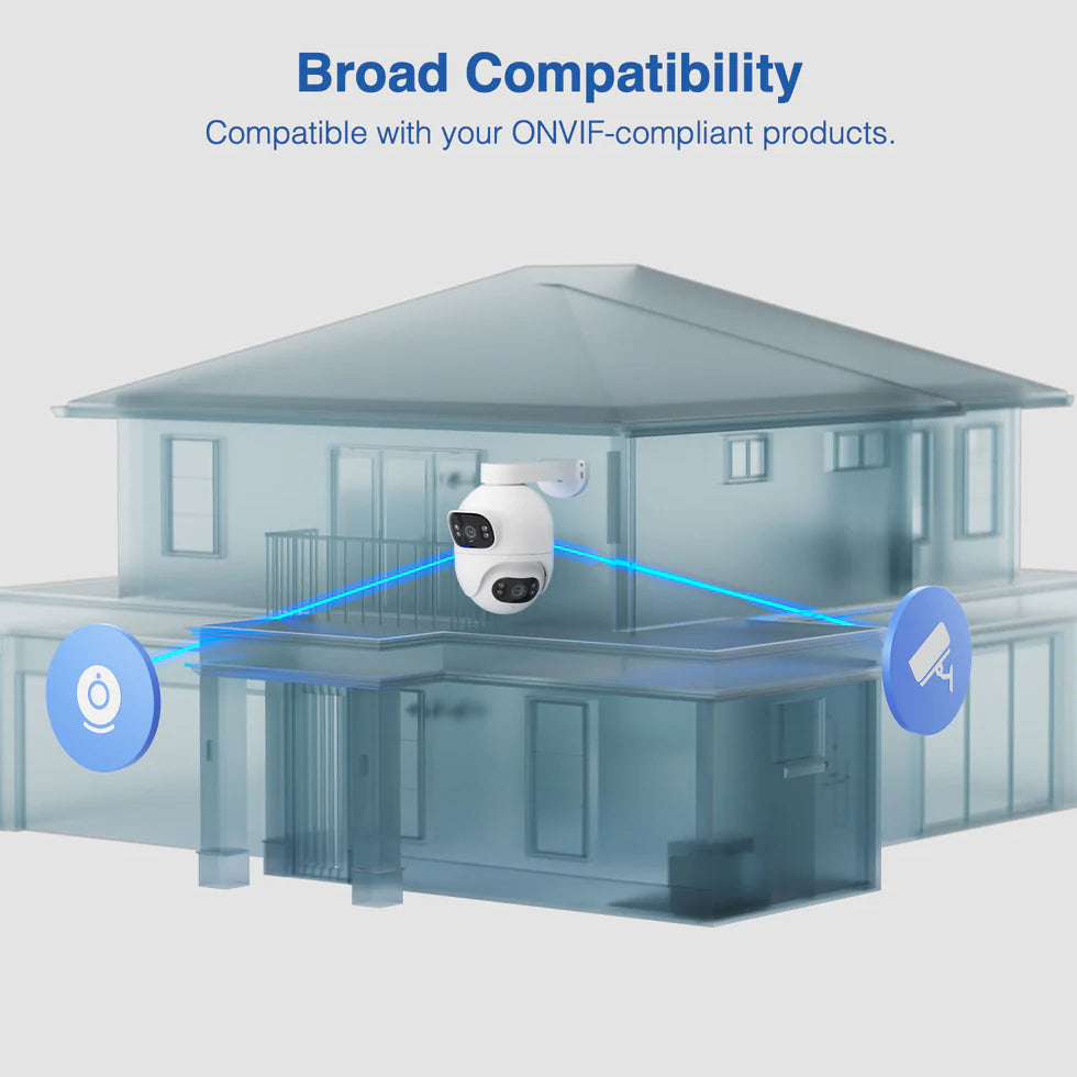 Telecamera di sorveglianza iMILAB EC6 Dual, Wi-Fi, 2K, IP66, Outdoor CMSXJ68A 