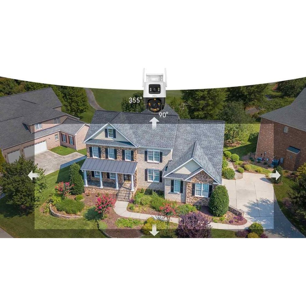 Telecamera di Sorveglianza Imou Cruiser Dual 2 Pro, Wi-Fi, 2.5K + 2.5K, IP65, Esterno, Bianca IPC-S7XFP-8U0WED